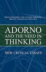 Adorno and the  Need in Thinking