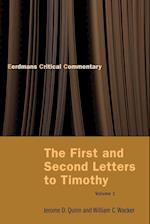 The First and Second Letters to Timothy Vol 1