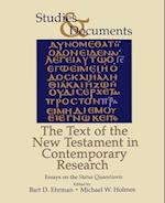 The Text of the New Testament in Contemporary Research