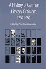 A History of German Literary Criticism, 1730-1980