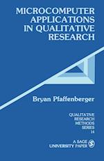 Microcomputer Applications in Qualitative Research