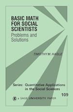 Basic Math for Social Scientists