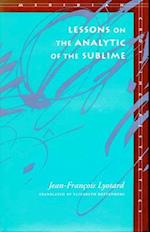 Lessons on the Analytic of the Sublime