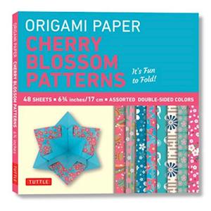 Origami Paper- Cherry Blossom Prints- Small 6 3/4" 48 sheets