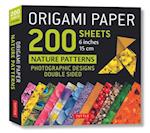 Origami Paper 200 sheets Nature Patterns 6" (15 cm)