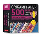 Origami Paper 500 sheets Chiyogami Designs 6 inch 15cm