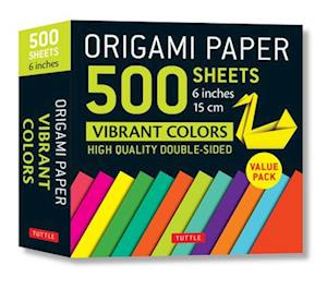 Origami Paper 500 sheets Vibrant Colors 6" (15 cm)