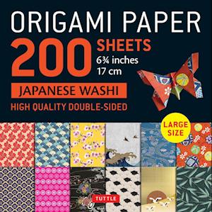 Origami Paper 200 Sheet Japanese Washi Patterns 6 3/4" 17 CM