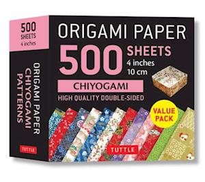 Origami Paper 500 sheets Chiyogami Patterns 4" (10 cm)