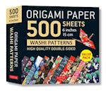 Origami Paper 500 sheets Japanese Washi Patterns 6" (15 cm)