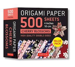 Origami Paper 500 sheets Cherry Blossoms 4" (10 cm)