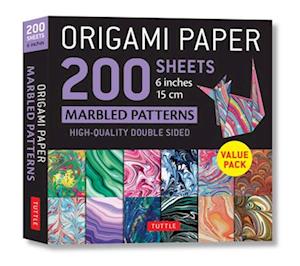 Origami Paper 200 sheets Marbled Patterns 6" (15 cm)