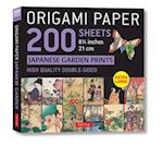 Origami Paper 200 sheets Japanese Garden Prints 8 1/4" 21cm
