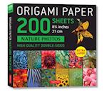 Origami Paper 200 sheets Nature Photos 8 1/4" (21 cm)