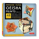Origami Paper Geisha Prints 48 Sheets 6 3/4" (17 cm)