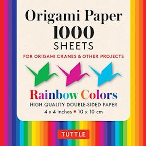 Origami Paper 1,000 Sheets Rainbow Colors 4" (10 CM)