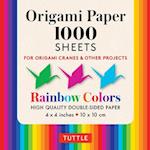 Origami Paper 1,000 Sheets Rainbow Colors 4" (10 CM)