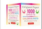 Origami Paper Color Bursts 1,000 sheets 2 3/4 in (7 cm)