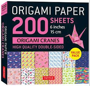 Origami Paper 200 Sheets Origami Cranes 6 (15 CM)