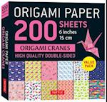 Origami Paper 200 Sheets Origami Cranes 6 (15 CM)