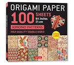 Origami Paper 100 sheets Japanese Kimono 8 1/4" (21 cm)