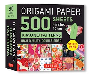 Origami Paper 500 sheets Kimono Patterns  4" (10 cm)