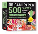 Origami Paper 500 sheets Kimono Patterns  4" (10 cm)