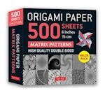 Origami Paper 500 sheets Matrix Patterns 6" (15 cm)