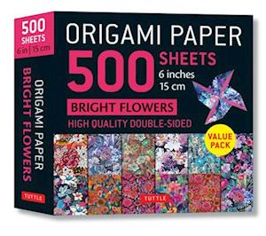 Origami Paper 500 sheets Bright Flowers 6" (15 cm)