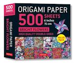 Origami Paper 500 sheets Bright Flowers 6" (15 cm)