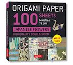 Origami Paper 100 sheets Japanese Flowers 6" (15 cm)