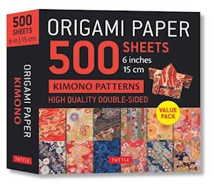 Origami Paper 500 sheets Kimono Flowers 6" (15 cm)