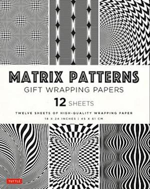 Matrix Patterns Gift Wrapping Papers - 12 Sheets