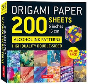 Origami Paper 200 Sheets Alcohol Ink Patterns 6 (15 CM)