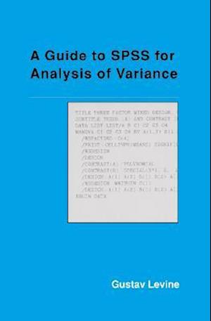 A Guide to SPSS for Analysis of Variance