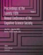 Proceedings of the 25th Annual Cognitive Science Society