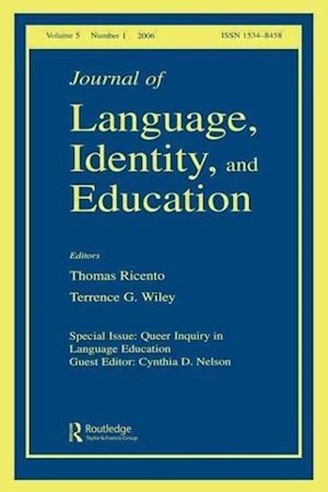 Queer Inquiry In Language Education Jlie V5#1