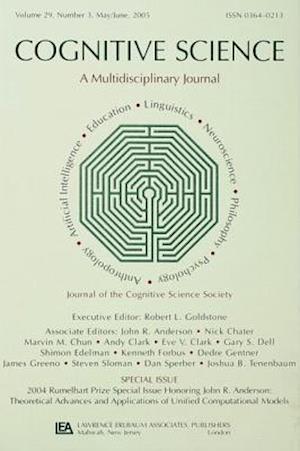 2004 Rumelhart Prize Special Issue Honoring John R. Anderson