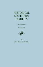 Historical Southern Families. in 23 Volumes. Volume XI