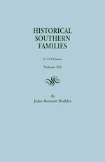 Historical Southern Families.in 23 Volumes. Volume XII