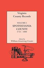 Virginia County Records. Volume I