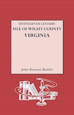 Seventeenth Century Isle of Wight Co., Virginia