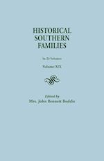 Historical Southern Families. in 23 Volumes. Volume XIX