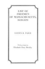 List of Freemen of Massachusetts, 1630-1691