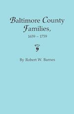 Baltimore County Families, 1659-1759
