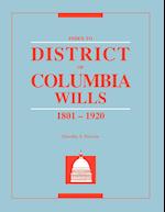 Index to District of Columbia Wills, 1801-1920