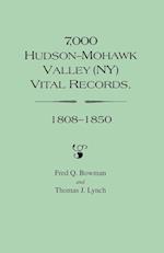7,000 Hudson-Mohawk Valley (NY) Vital Records, 1808-1850