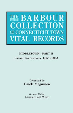 The Barbour Collection of Connecticut Town Vital Records. Volume 27