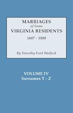 Marriages of Some Virginia Residents, Vol. IV