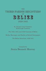 Third Parish Registers of Belize, 1828-1841. St. George's Cemetery; Yarborough Cemetery; the 1832, 1835, and 1839 Censuses of Belize; Births, Marriages, and Deaths in British Newspapers; the Belize Advertiser, 1839-1841